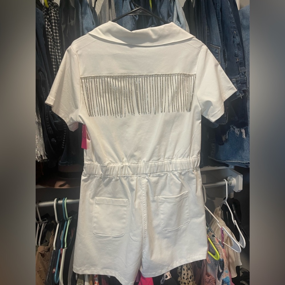 Brand new denim romper!